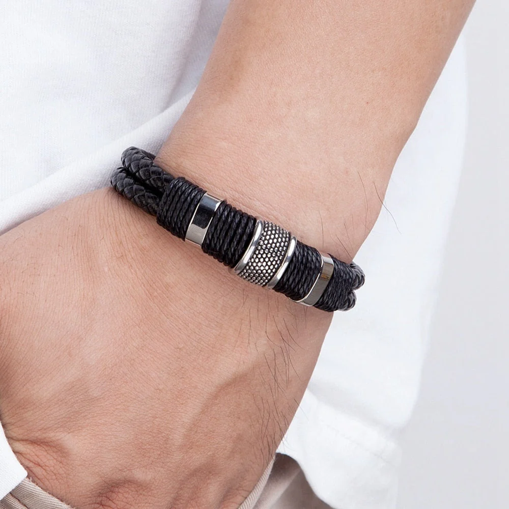 Lina | Geweven leren armband - Image 13