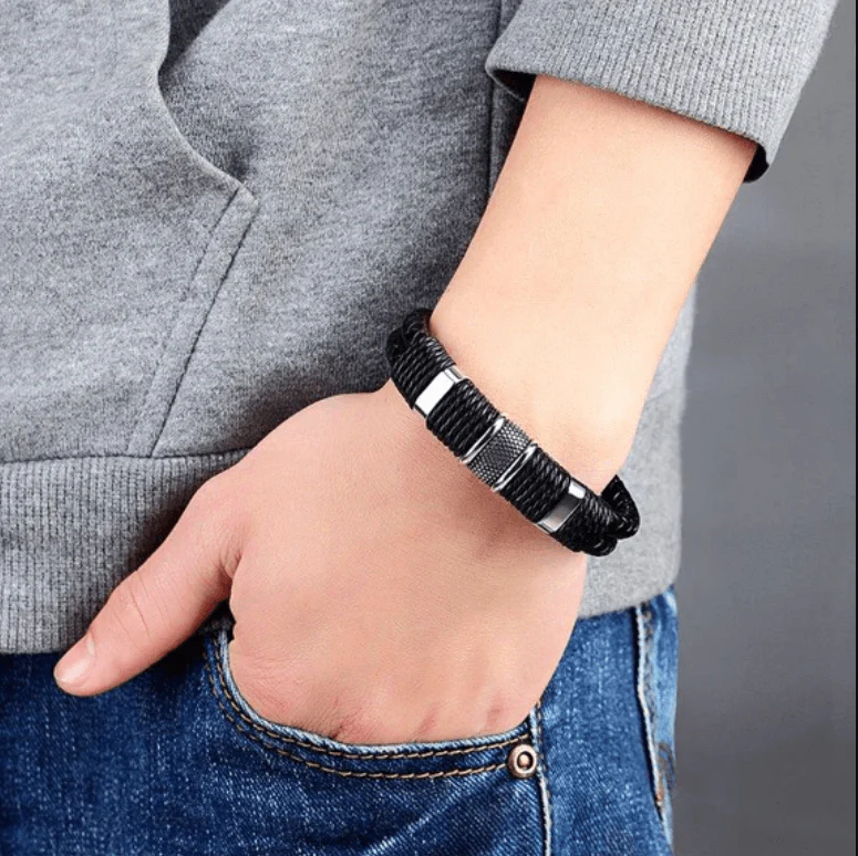 Lina | Geweven leren armband - Image 14
