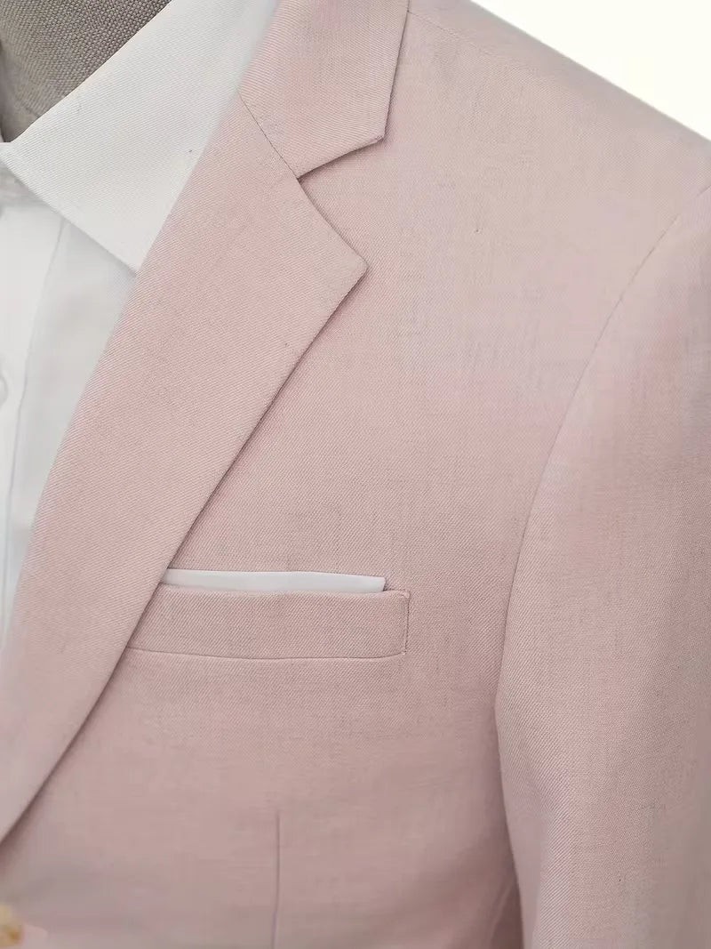 Linnen colbert slim fit - Image 4