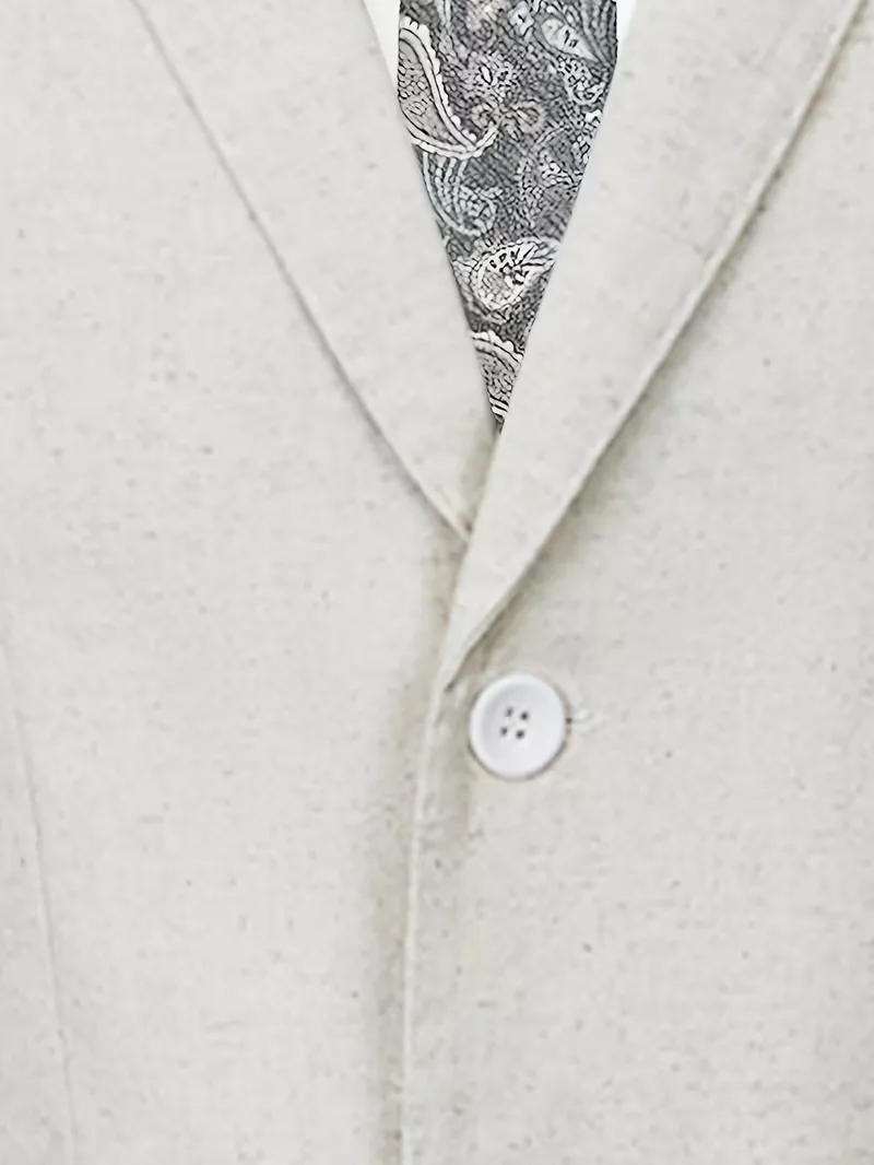 Linnen pak met slim fit - Image 4