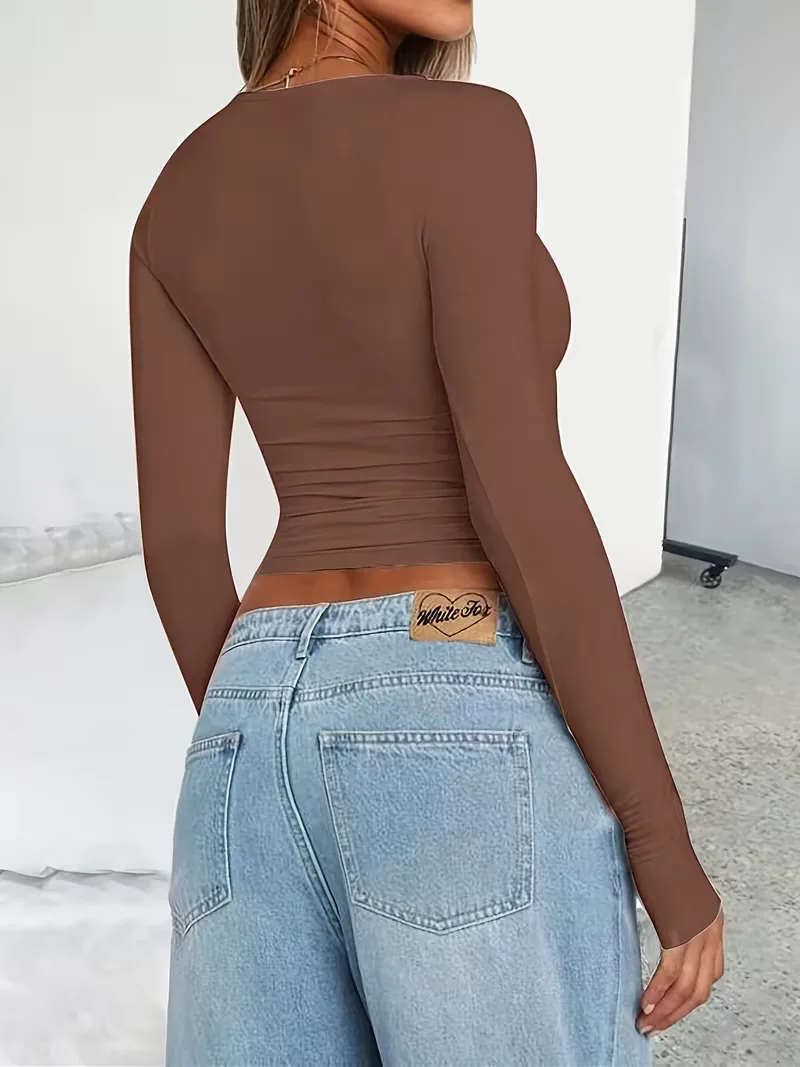 Longsleeve cropped slim fit - Image 15
