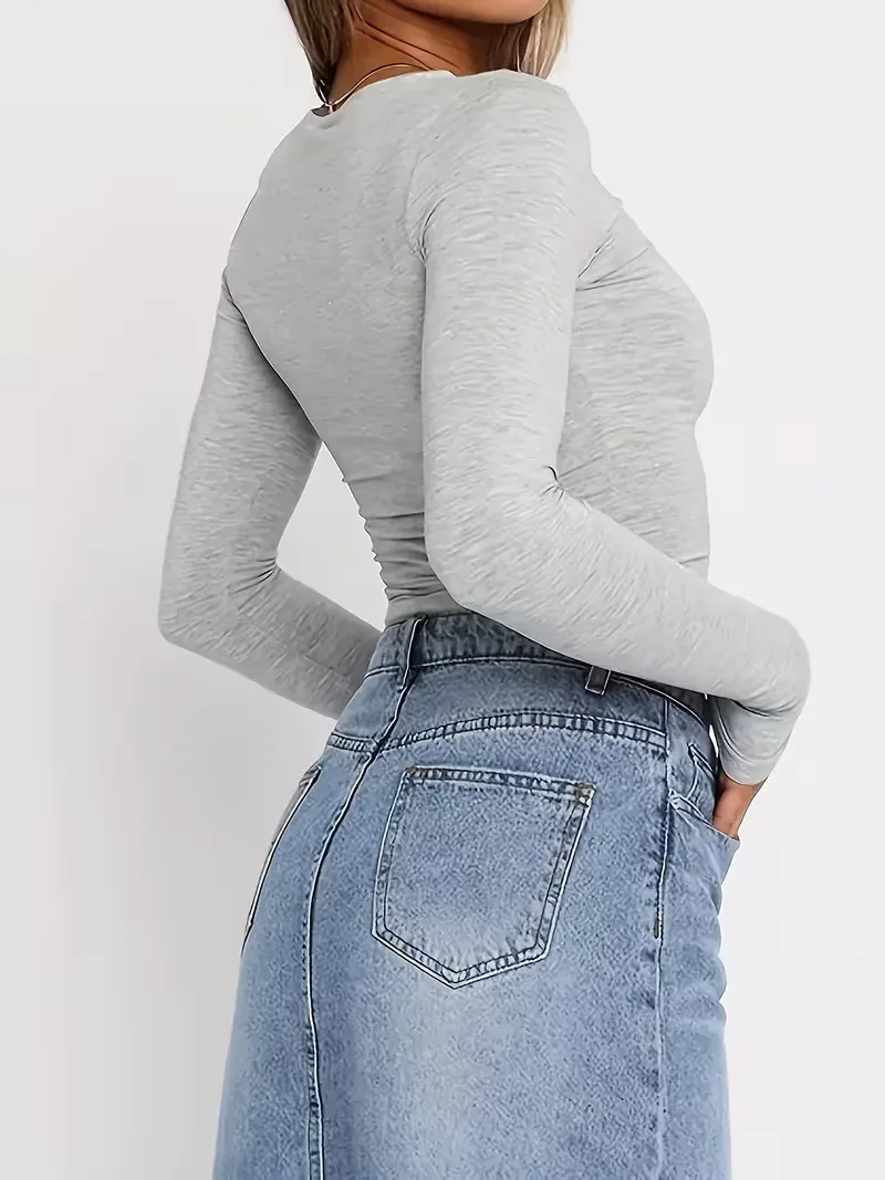 Longsleeve cropped slim fit - Image 20