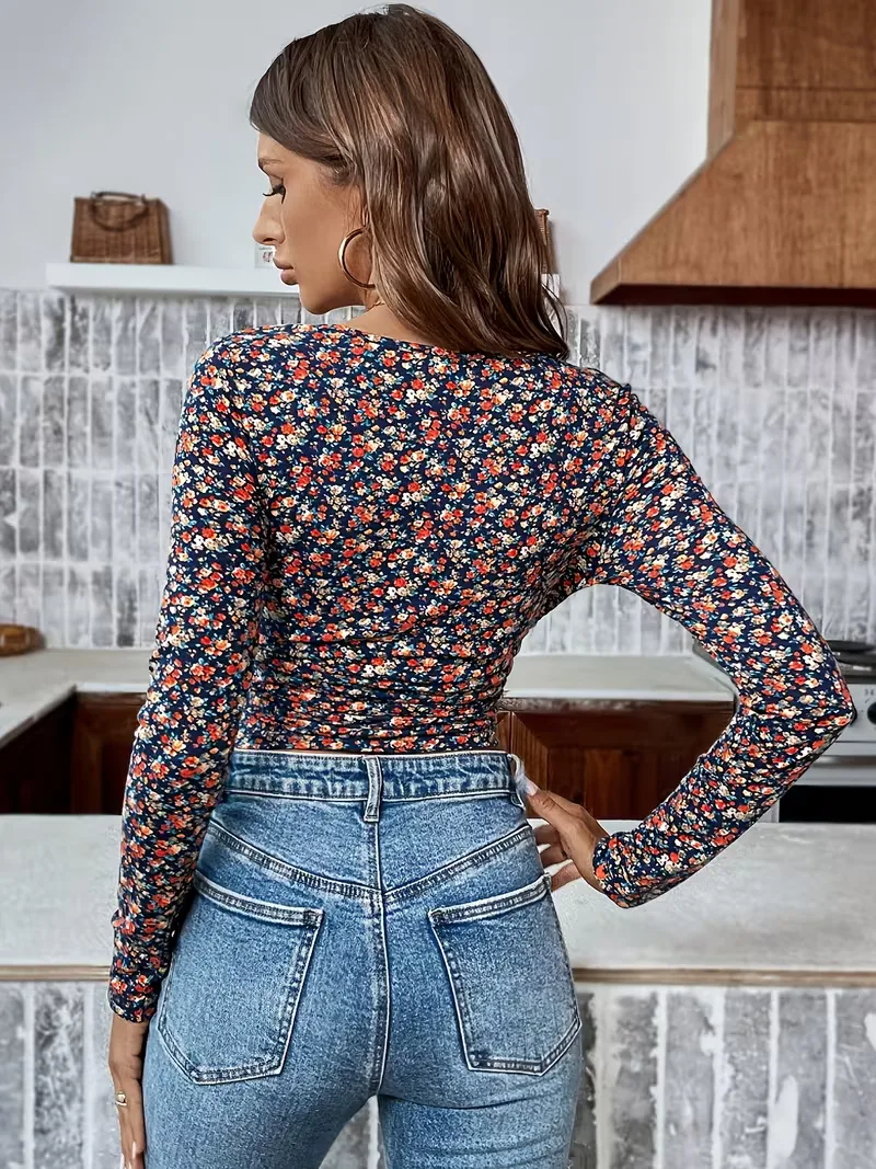 Longsleeve met floral print - Image 4