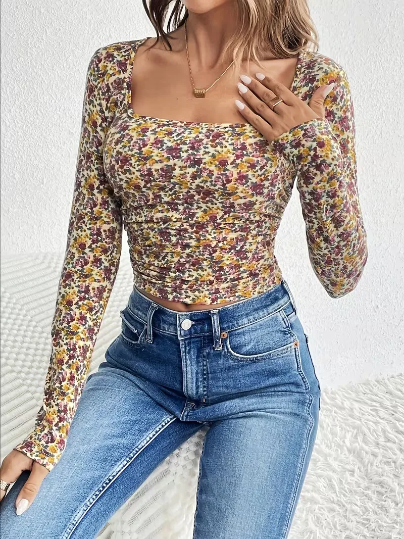 Longsleeve met floral print - Image 9