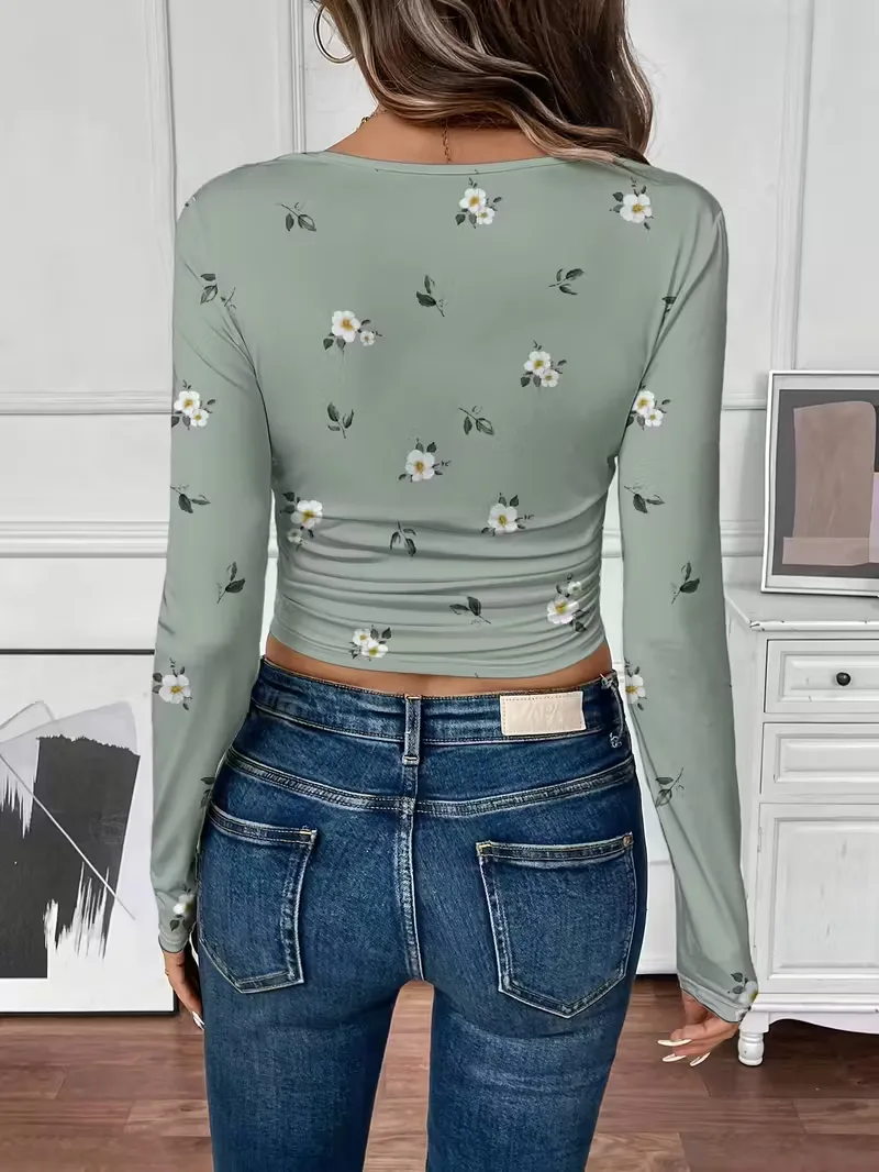 Longsleeve met floral print - Image 2