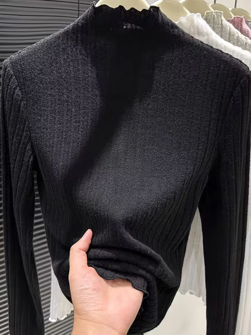 Longsleeve met mock neckline - Image 10