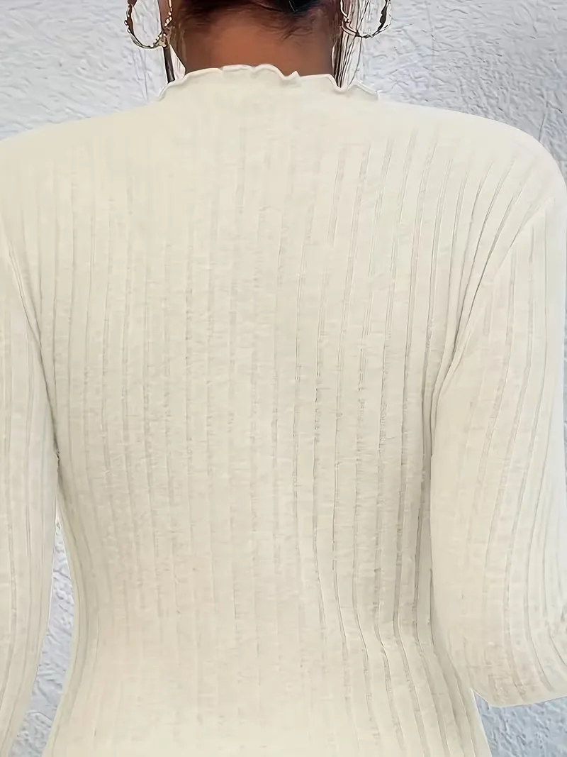 Longsleeve met mock neckline - Image 14