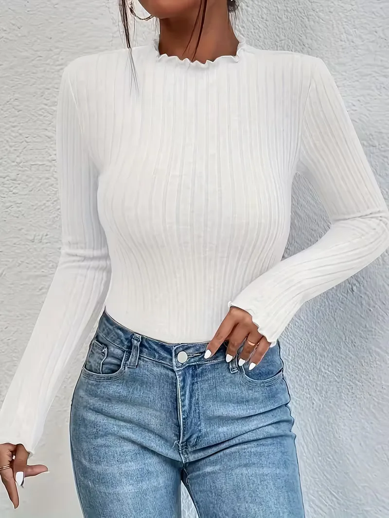 Longsleeve met mock neckline - Image 17