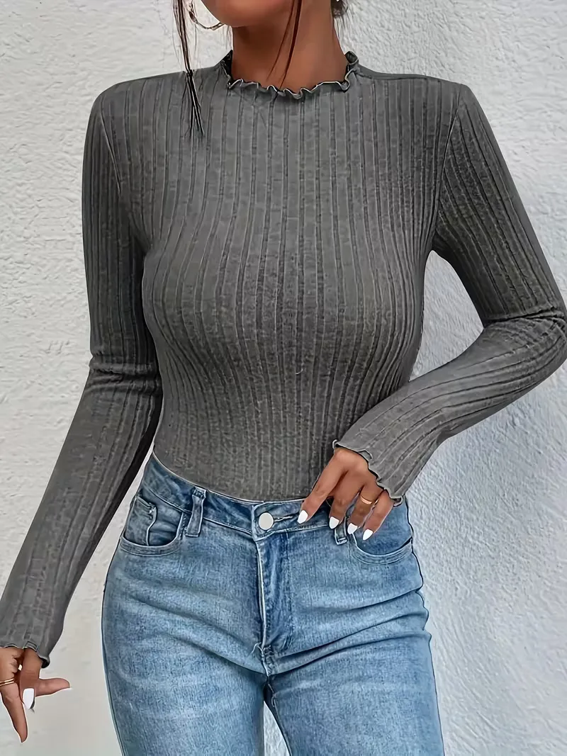 Longsleeve met mock neckline - Image 20