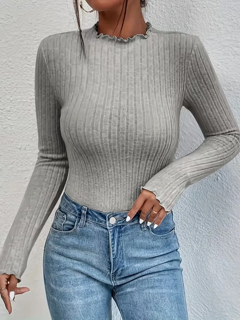 Longsleeve met mock neckline - Image 26
