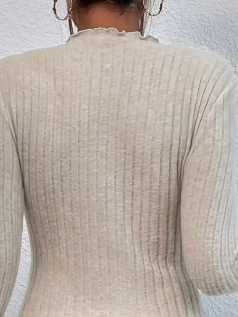 Longsleeve met mock neckline - Image 4