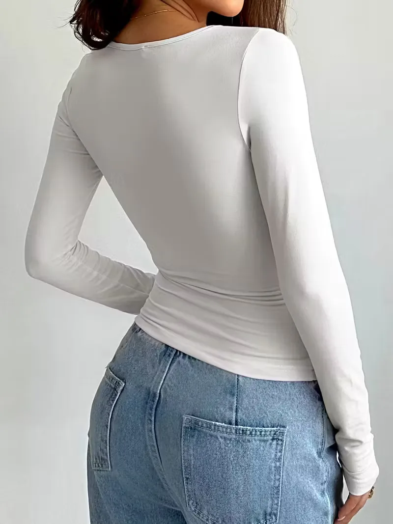 Longsleeve slim fit met ronde hals - Image 2