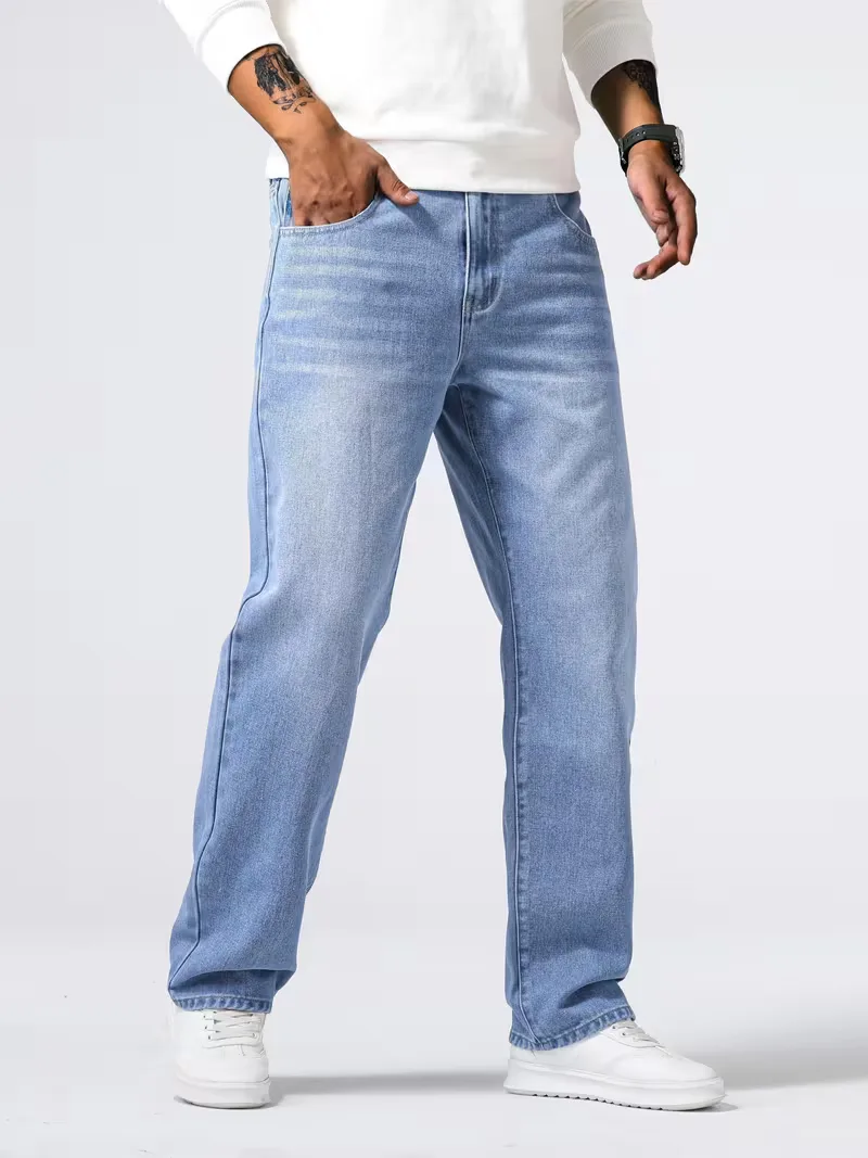 Loose fit jeans met vijf zakken