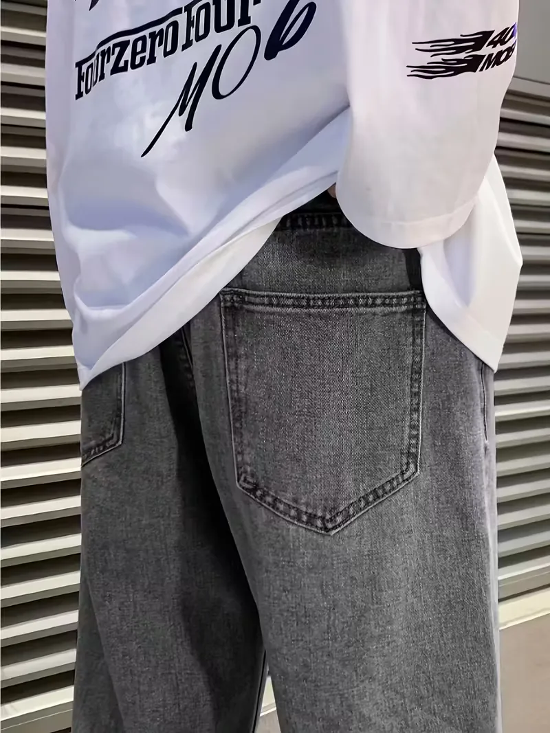Loose fit jeans met wide leg - Image 5