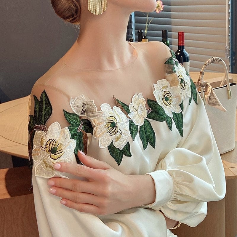Lorenza | Bloemenpatroon Blouse