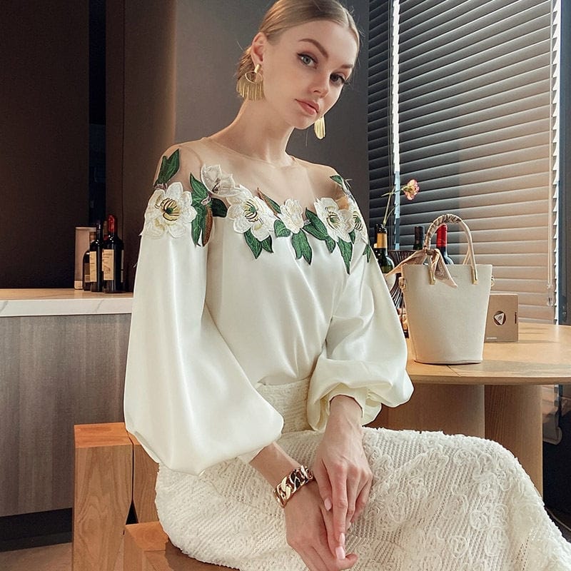 Lorenza | Bloemenpatroon Blouse - Image 3