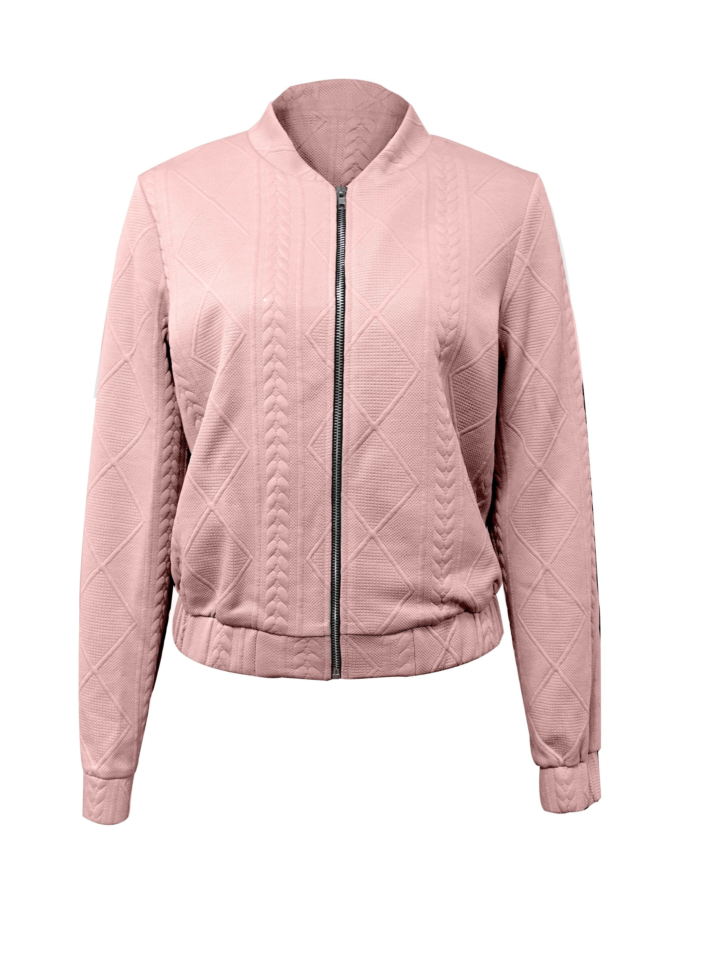 Lotte | Casual bomberjack met effen textuur - Image 2