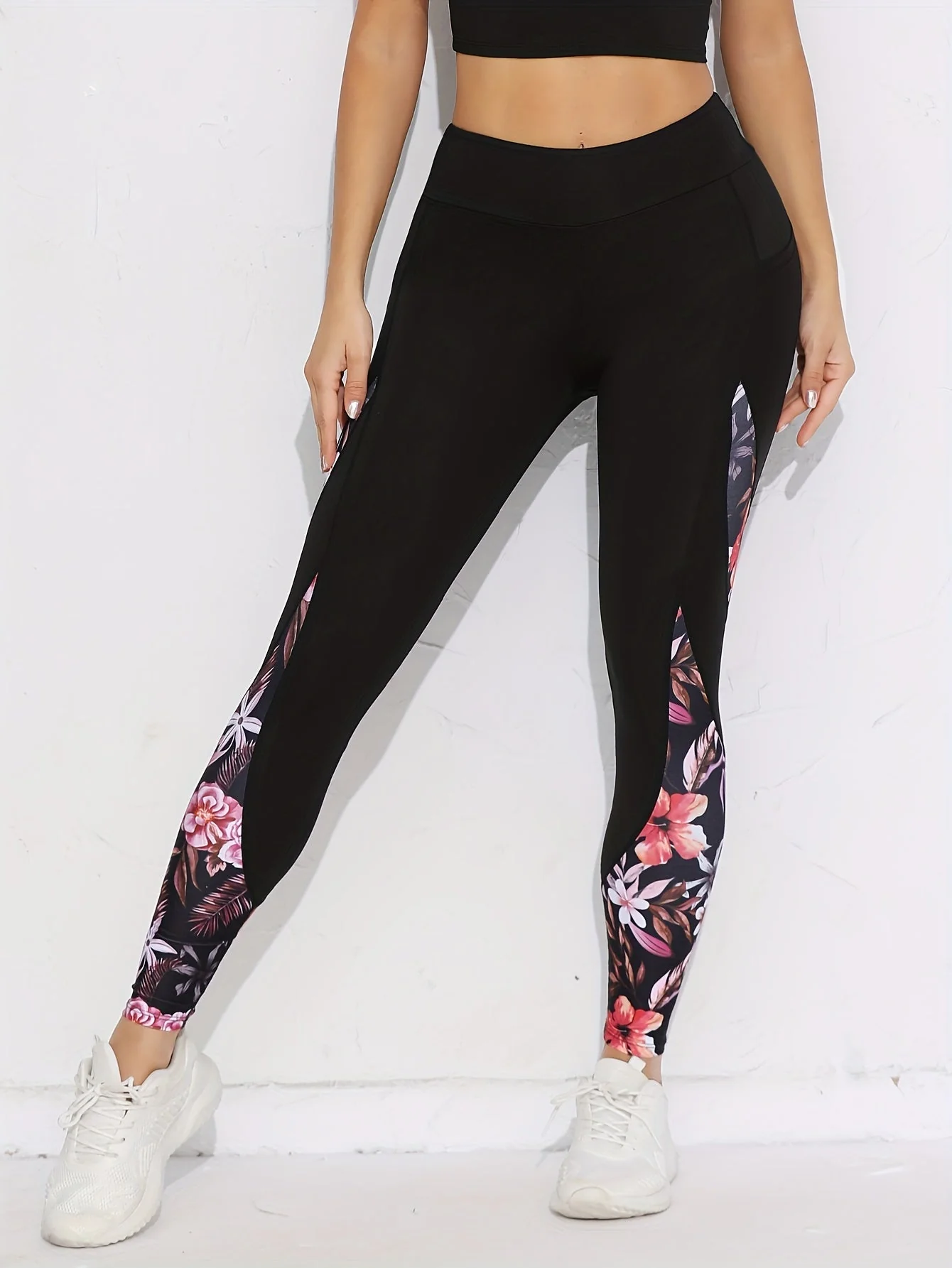 Lotte | Hoge taille yogalegging met bloemenpatroon - Image 2