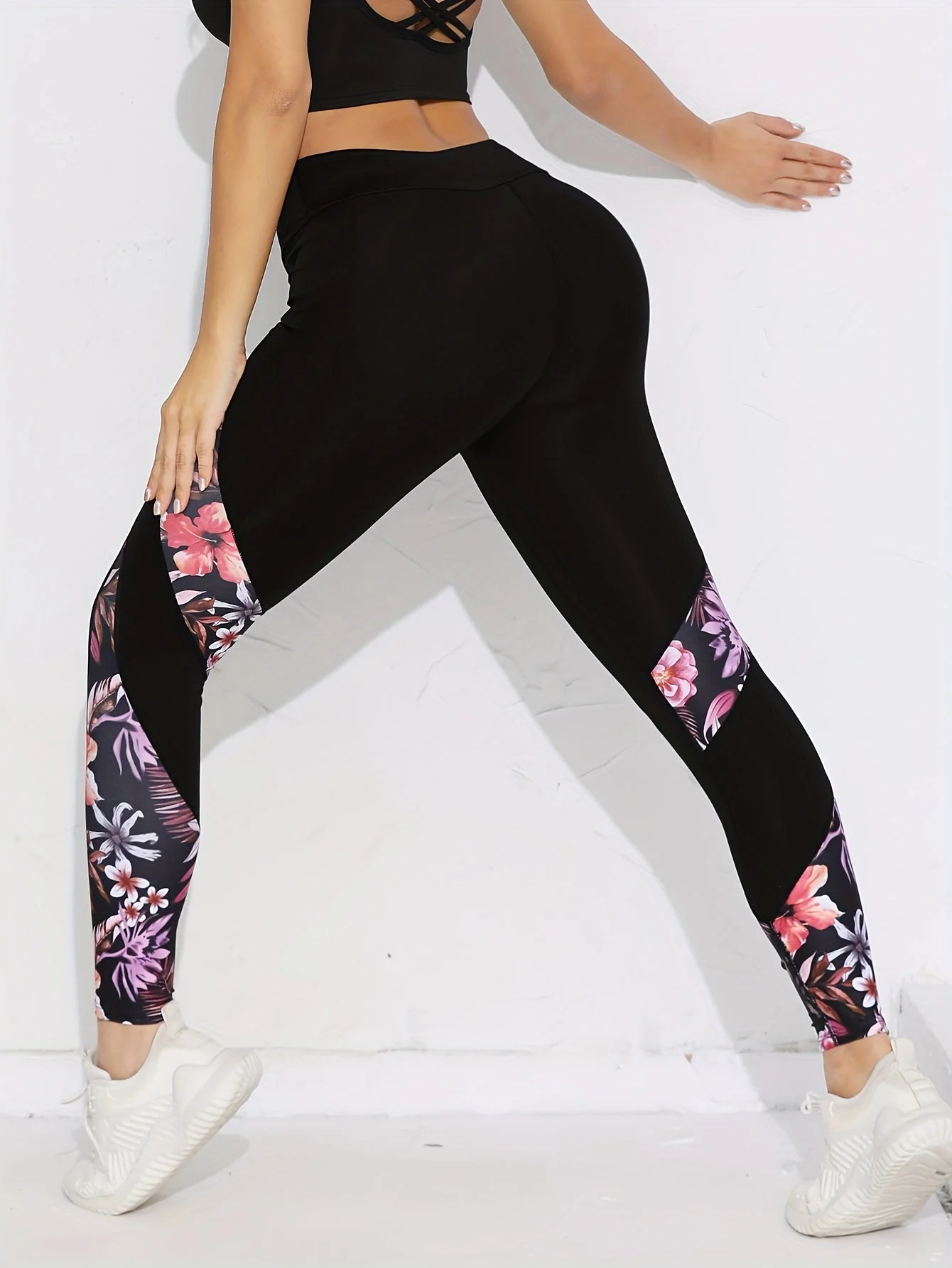 Lotte | Hoge taille yogalegging met bloemenpatroon - Image 4