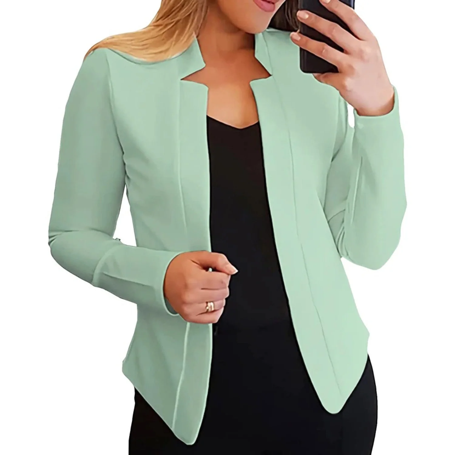 Lotte | Kleine dames blazer in solide kleur - Image 5