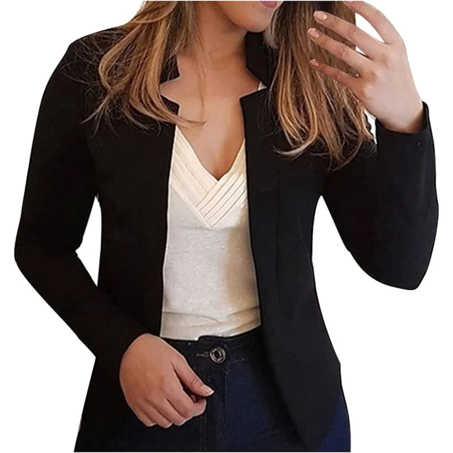 Lotte | Kleine dames blazer in solide kleur - Image 6
