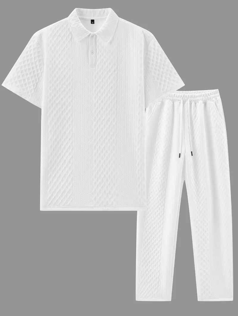 Lounge set met polo en broek - Image 2