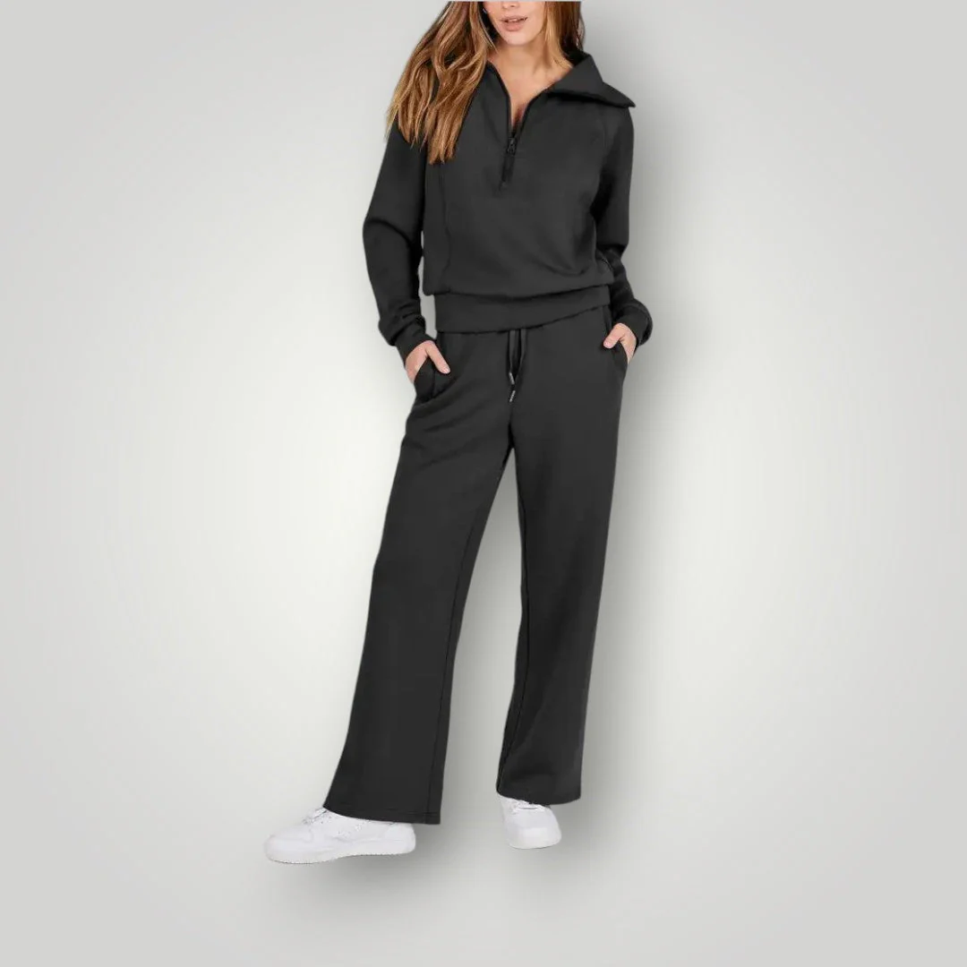 Loungewear met capuchon en rits - Image 4