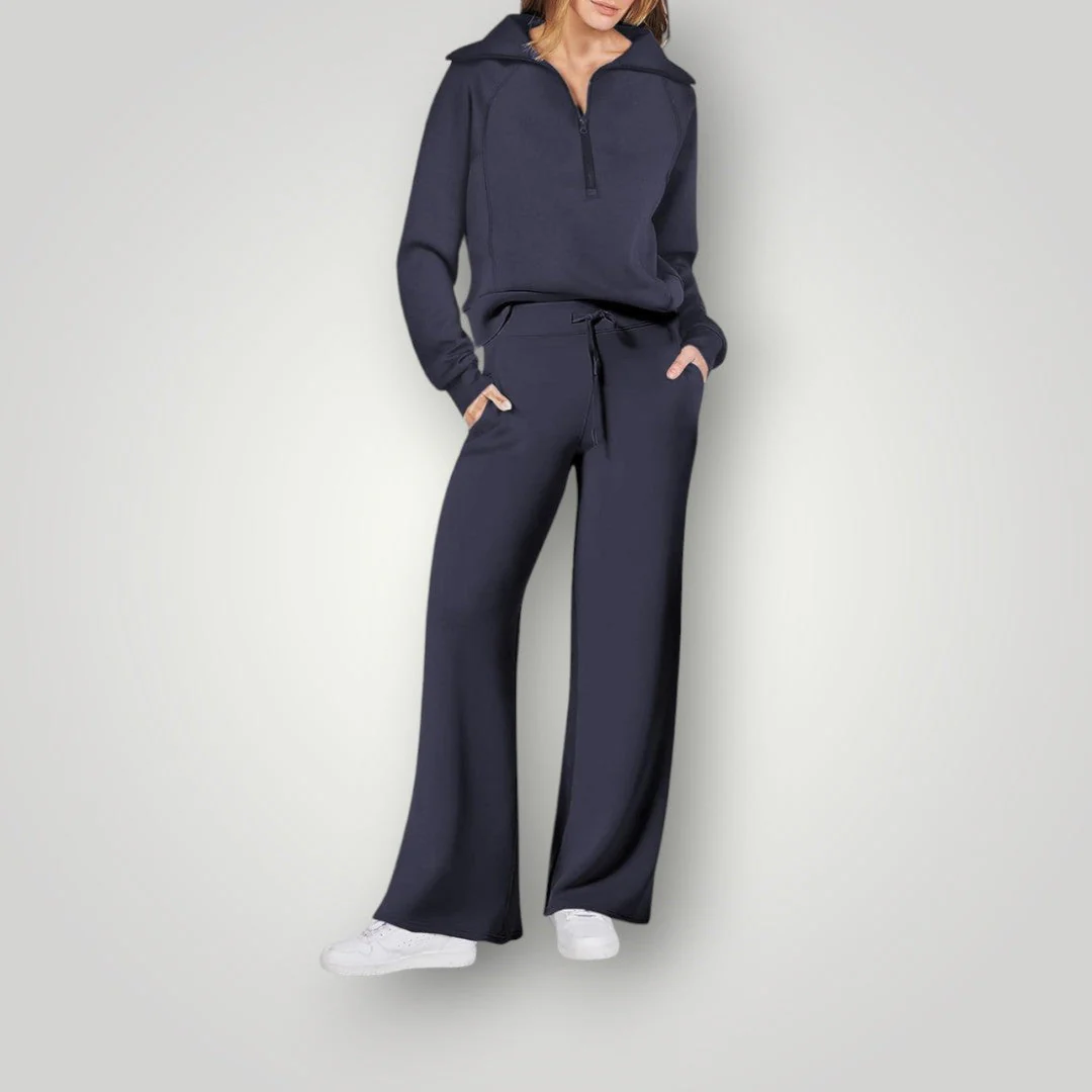 Loungewear met capuchon en rits - Image 6