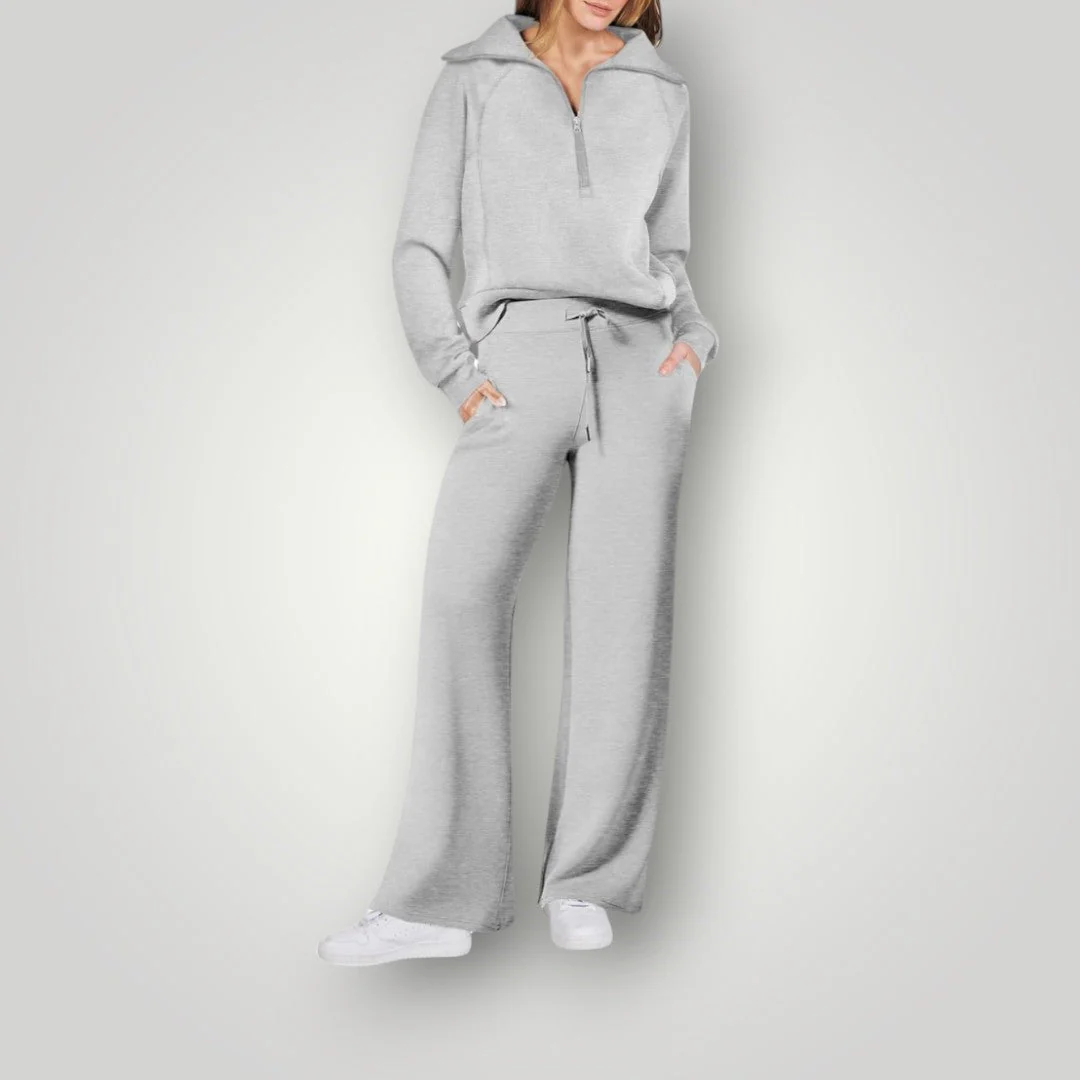 Loungewear met capuchon en rits - Image 7