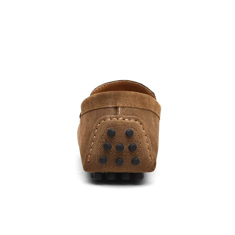 Luca | Slipvrije Italiaanse mannen instap loafers van suede en rubber - Image 5