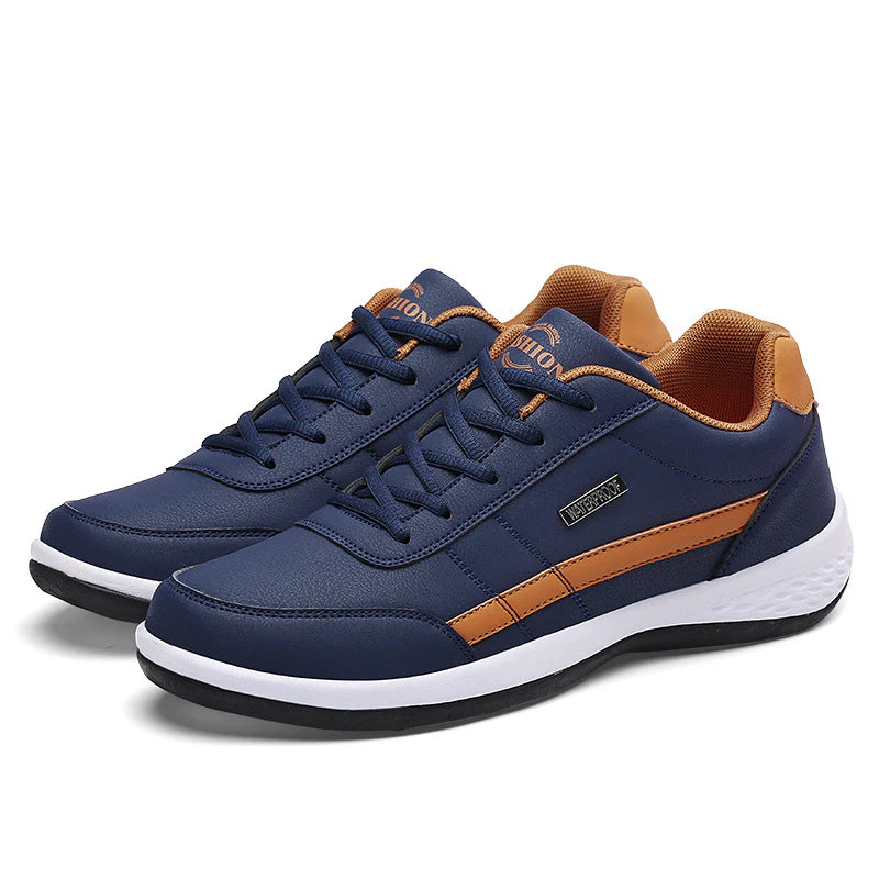 Lucas | Heren fashion leren sneakers