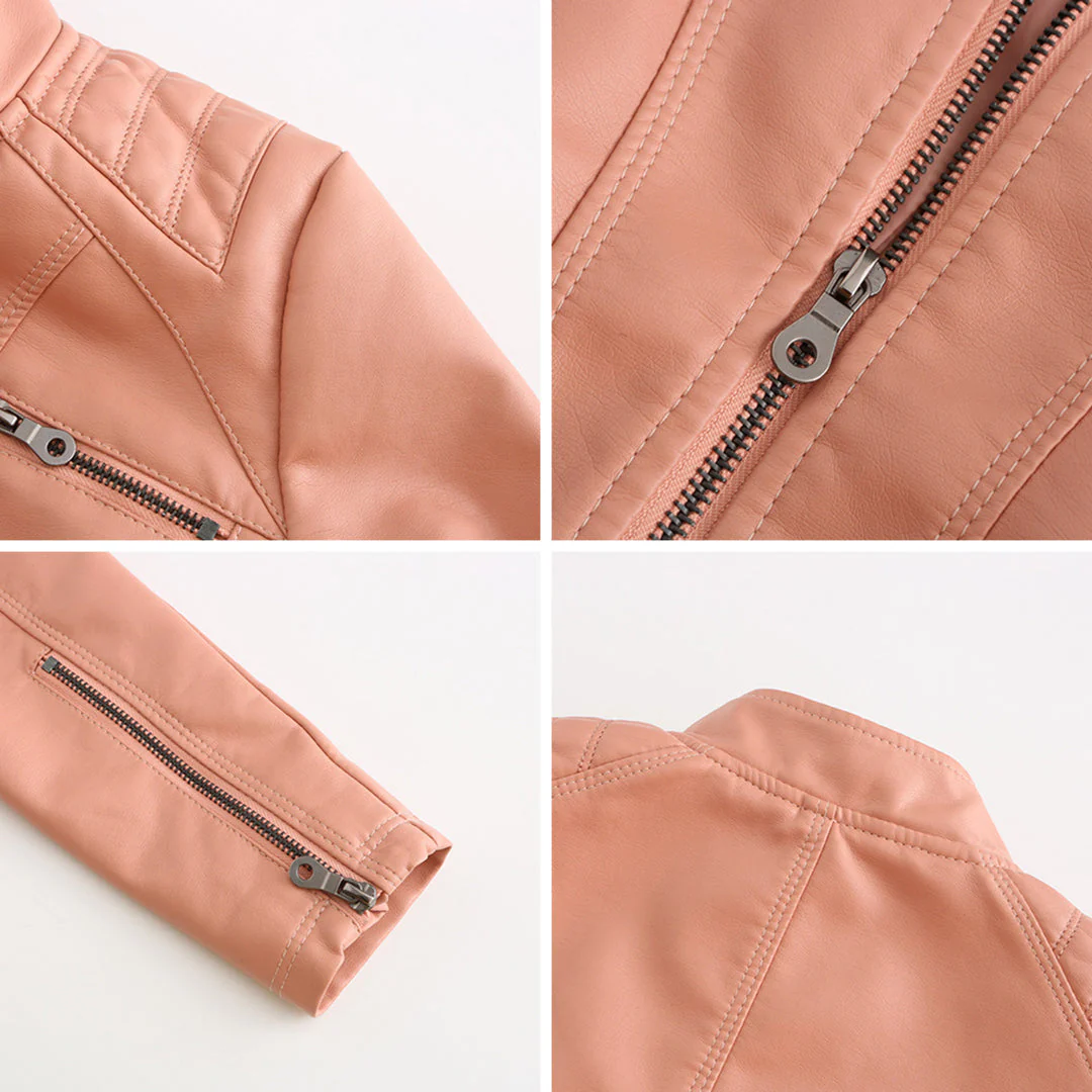 Luna | Verfijnd leren jack voor dames - Image 11