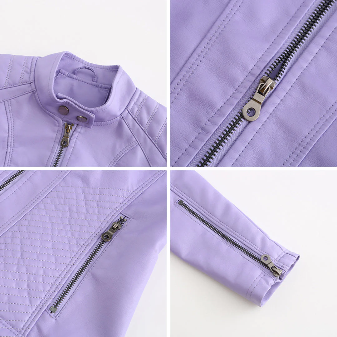 Luna | Verfijnd leren jack voor dames - Image 12