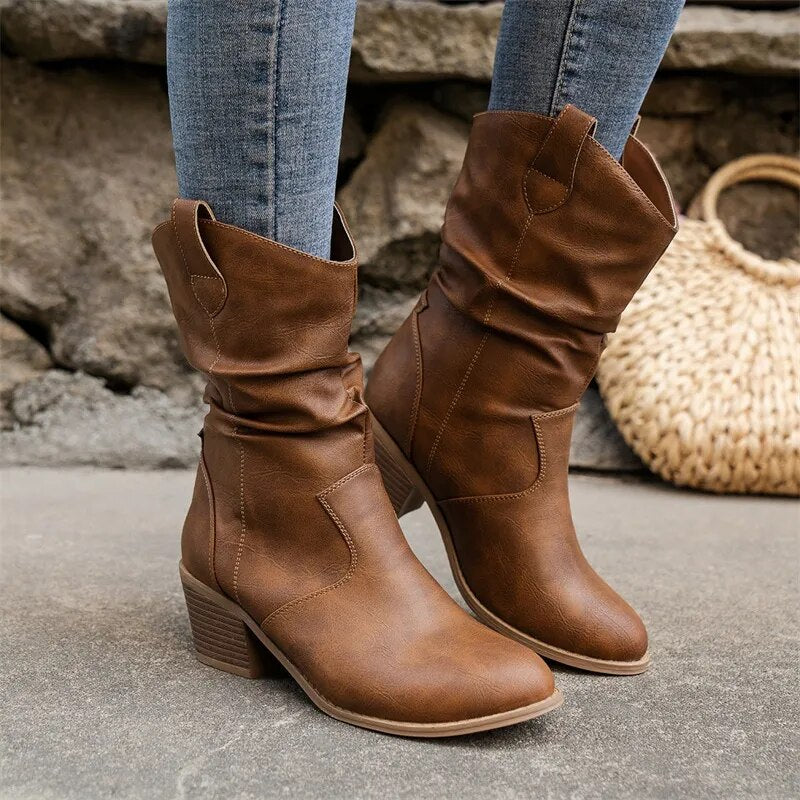 Luna | Western lederen haklaarzen voor vrouwen - Image 5
