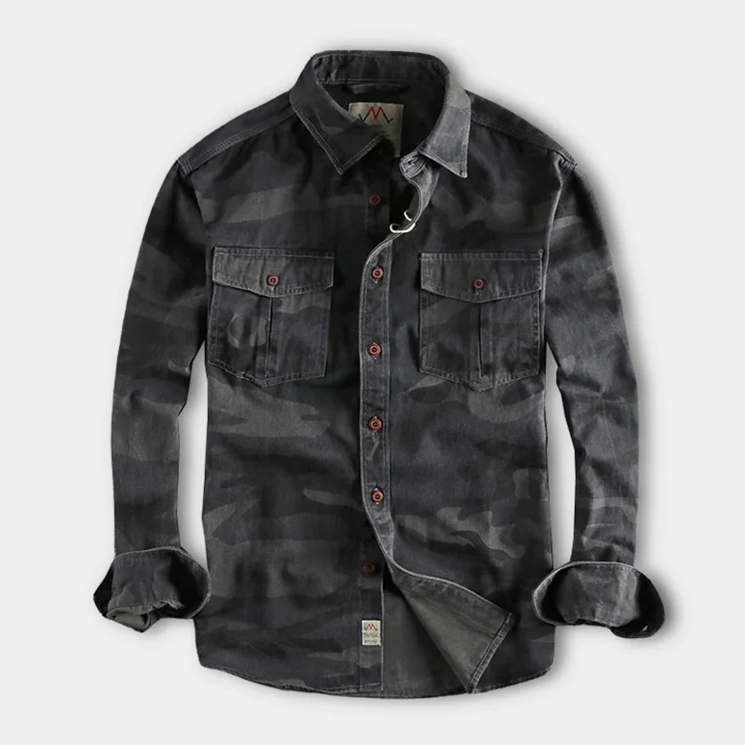 Marick | Herenhemd met camouflageprint - Image 3