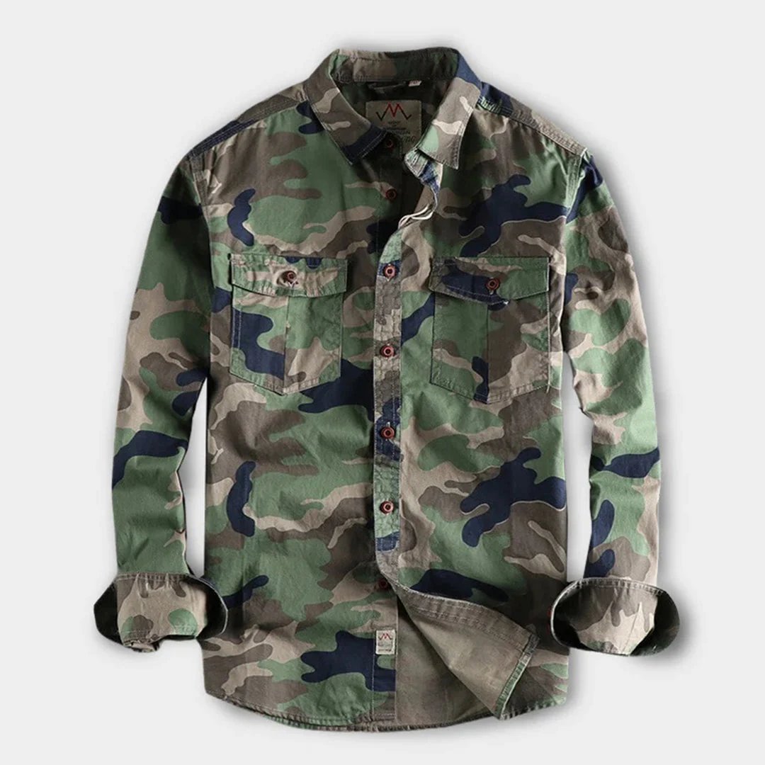 Marick | Herenhemd met camouflageprint - Image 5