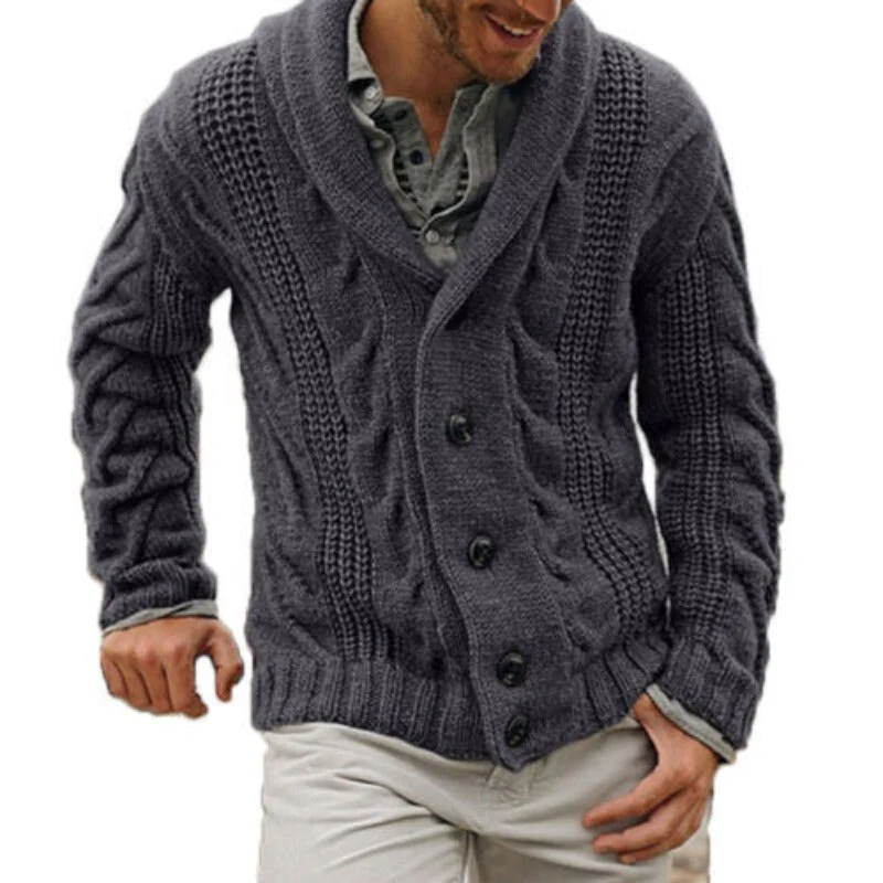 Max | Warm gebreide wollen herenvest - Image 3