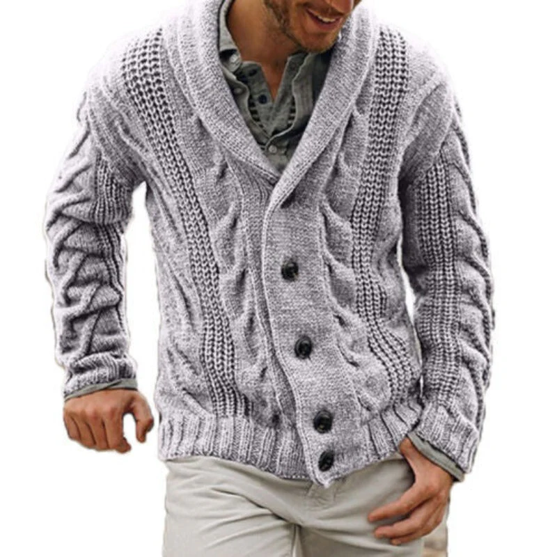 Max | Warm gebreide wollen herenvest - Image 4