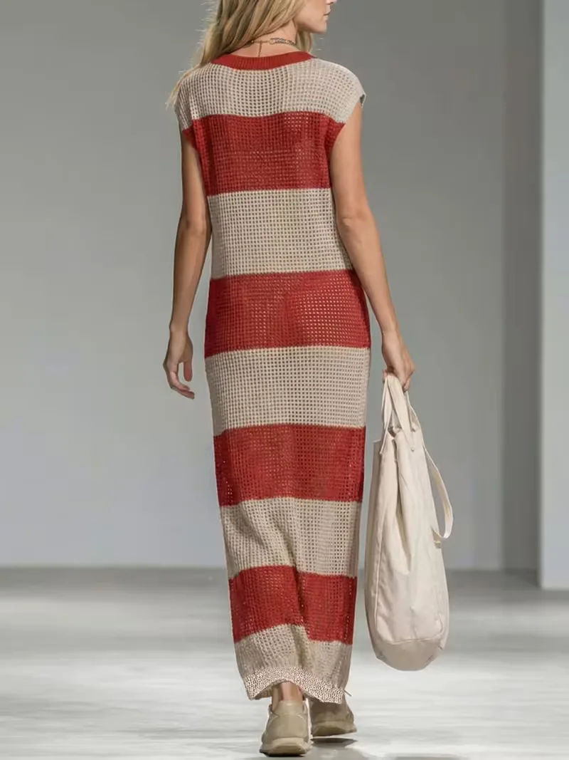 Maxi cover-up met V-hals - Image 10