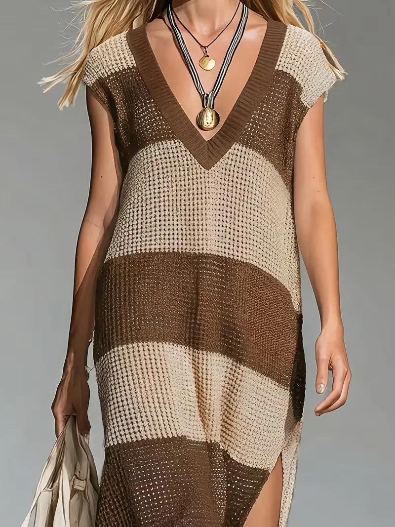 Maxi cover-up met V-hals - Image 12