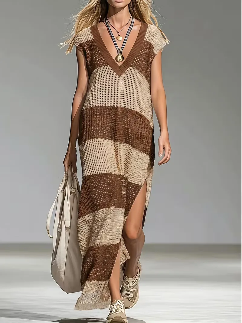 Maxi cover-up met V-hals - Image 14