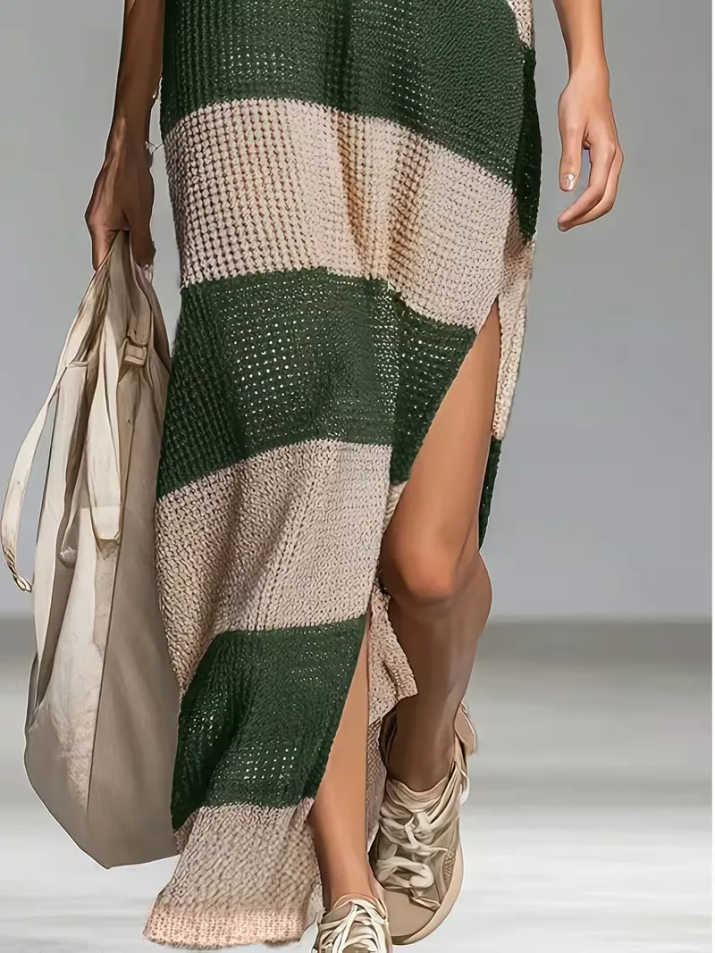 Maxi cover-up met V-hals - Image 7