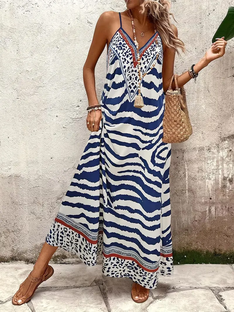 Maxi jurk met leopard print - Image 12