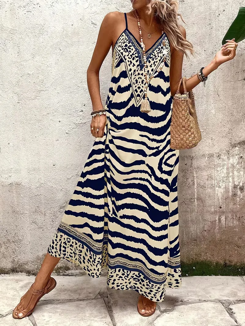 Maxi jurk met leopard print - Image 16