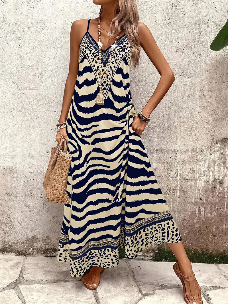 Maxi jurk met leopard print - Image 18