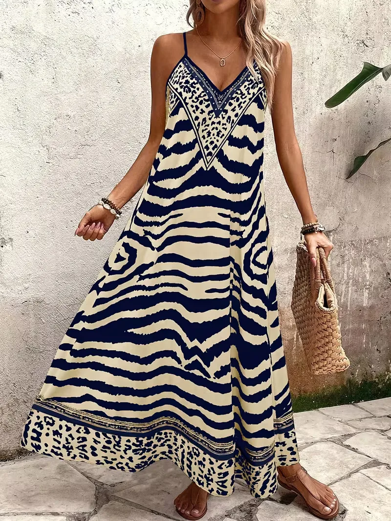 Maxi jurk met leopard print - Image 19