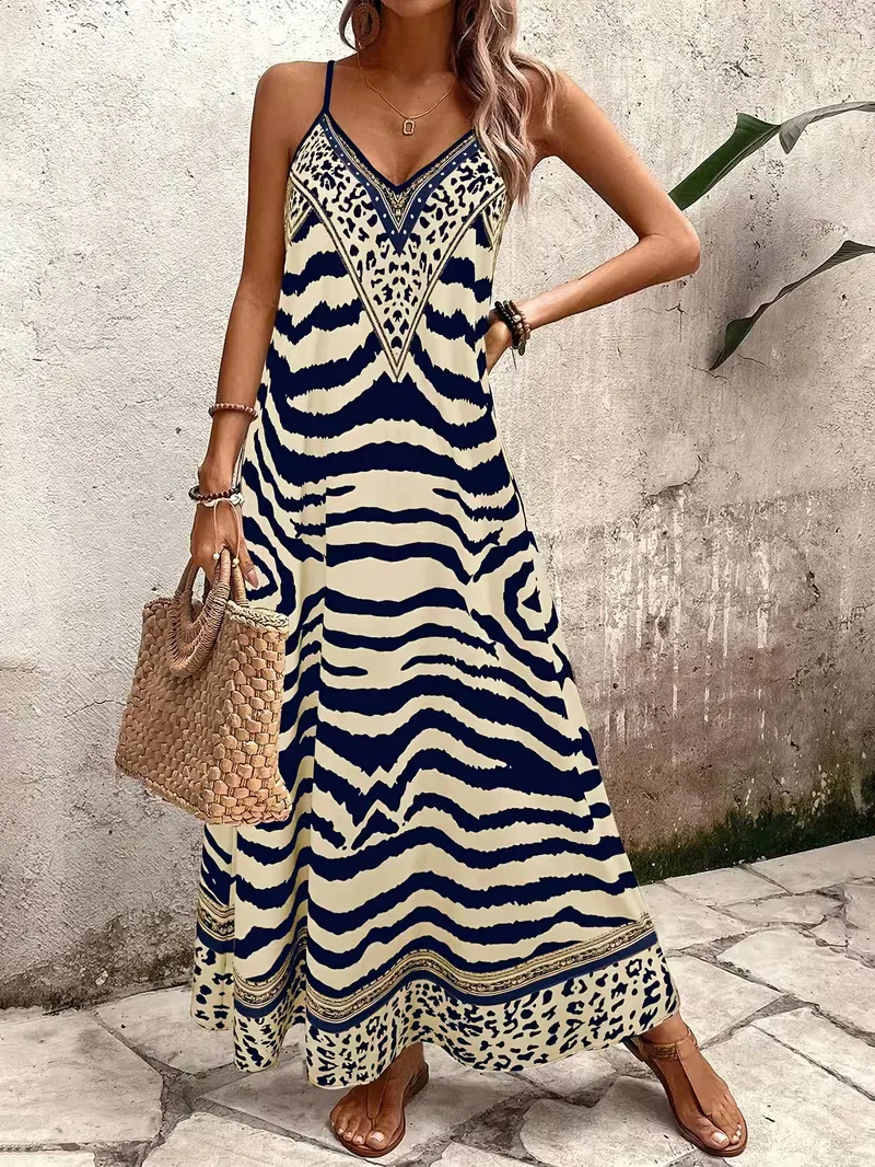 Maxi jurk met leopard print - Image 20