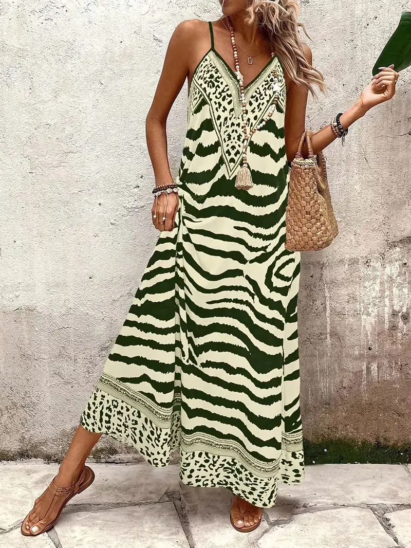 Maxi jurk met leopard print - Image 21