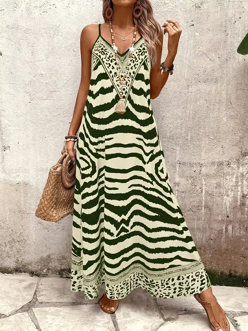 Maxi jurk met leopard print - Image 23