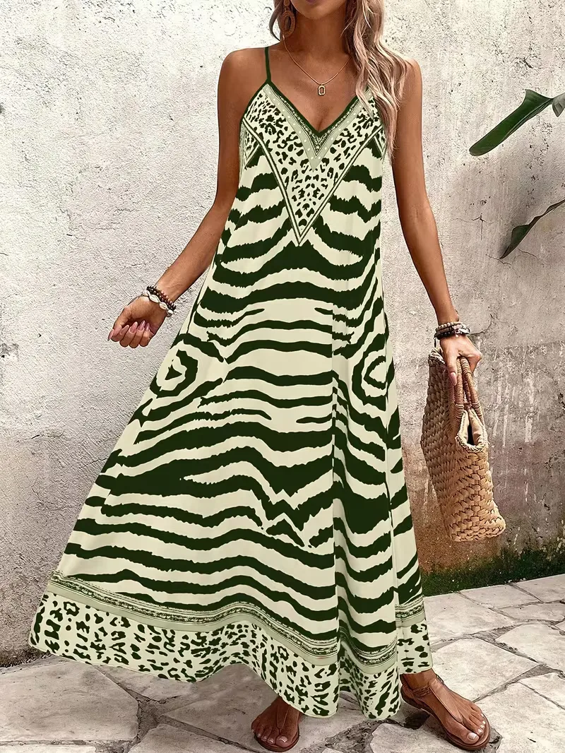 Maxi jurk met leopard print - Image 24